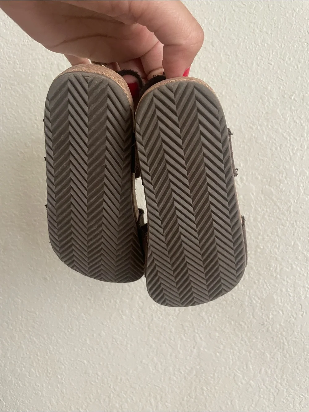 Toddler Brown Velcro Sandals